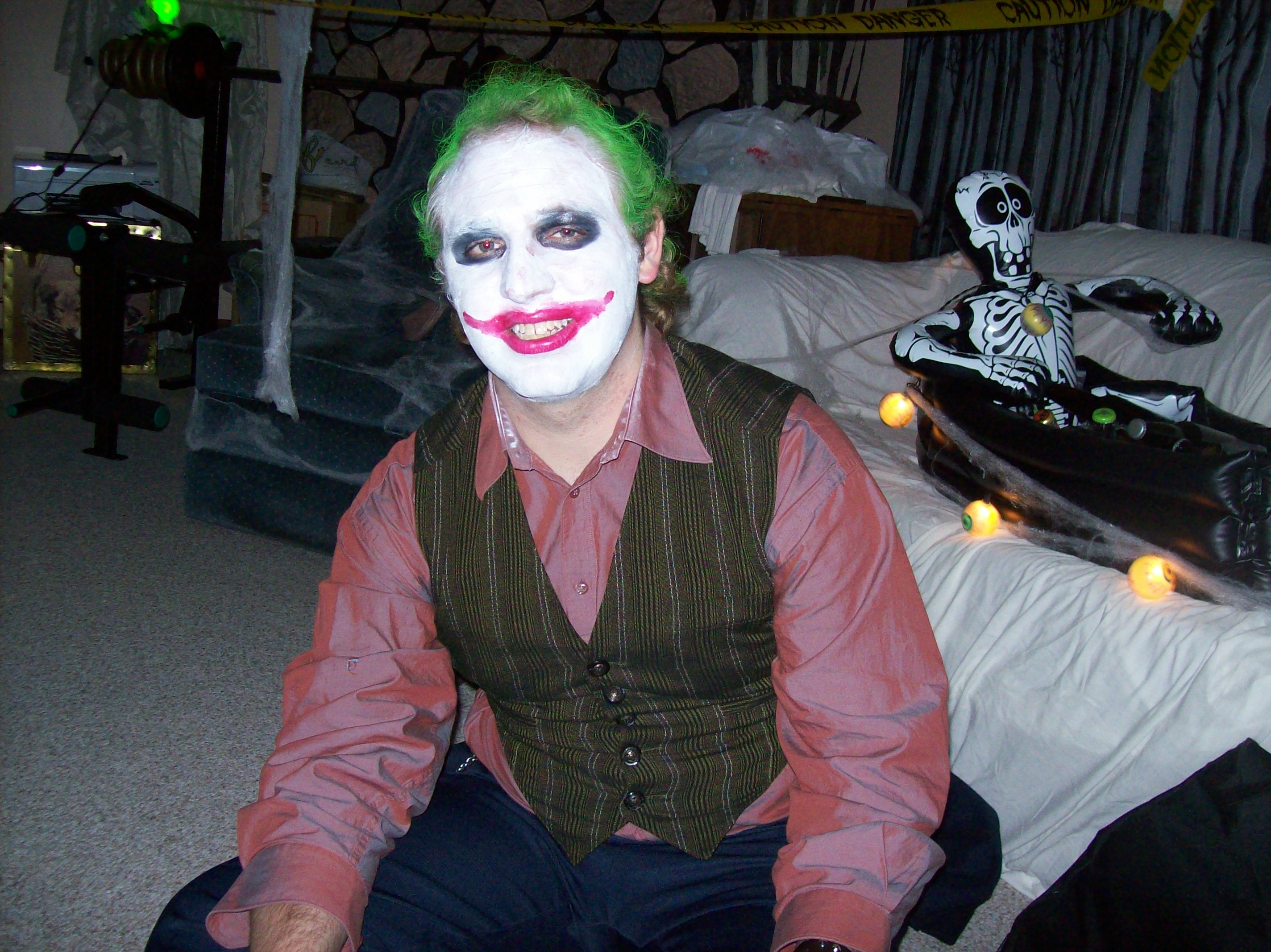 Devin As Joker For Halloween